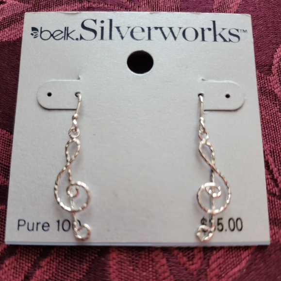 Musical Note Earrings - Picture 2 of 6